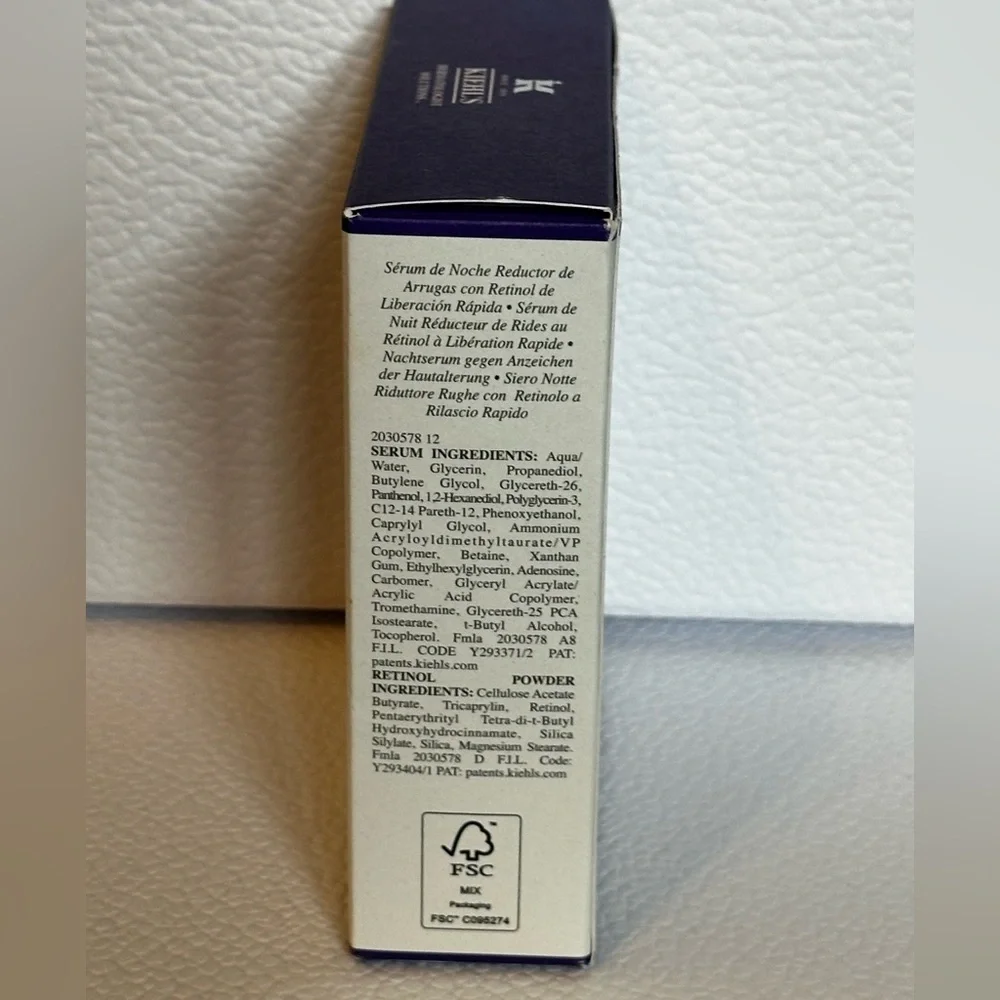 🆕 KIEHL’S Retinol Fast Release Wrinkle-Reducing Night Serum NIB / Sealed